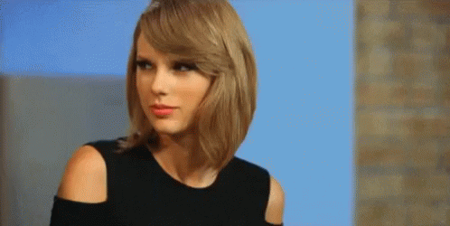 Taylor Swift Annoyed Glare GIF