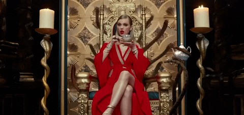 Taylor Swift Bad Blood Snake Chair GIF