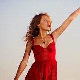 Taylor Swift Birthday In Red Dress GIF