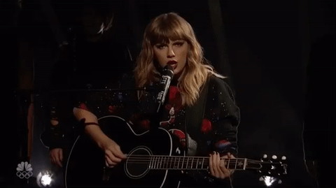 Taylor Swift Birthday Playing Guitar GIF