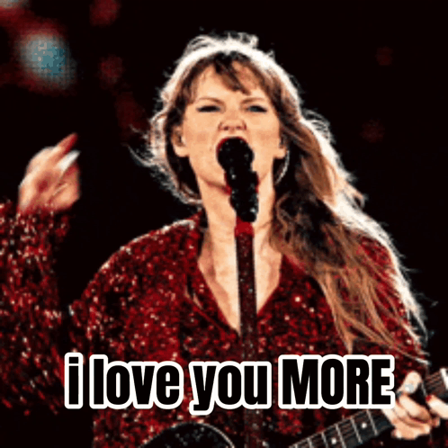 Taylor Swift Concert I Love You More GIF