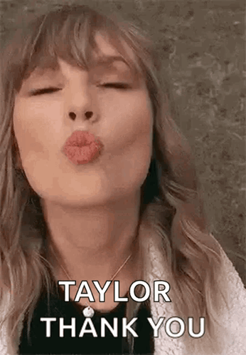 Taylor Swift Cute Flying Kisses Meme GIF