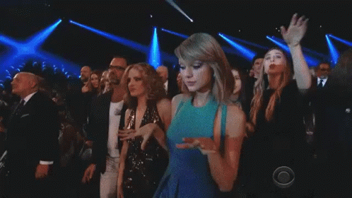 Taylor Swift Dancing At The Grammys GIF