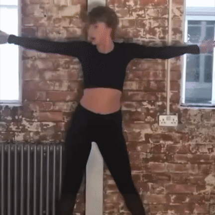Taylor Swift Dancing Faster Movements GIF