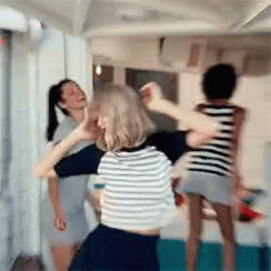 Taylor Swift Dancing With Friends GIF