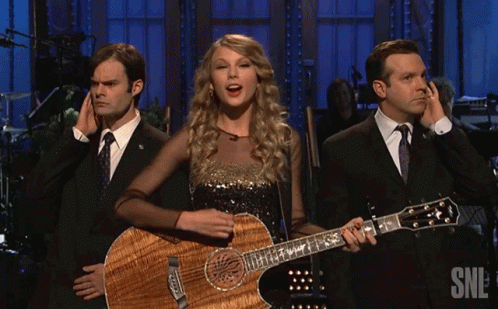 Taylor Swift Dancing With Guitar GIF