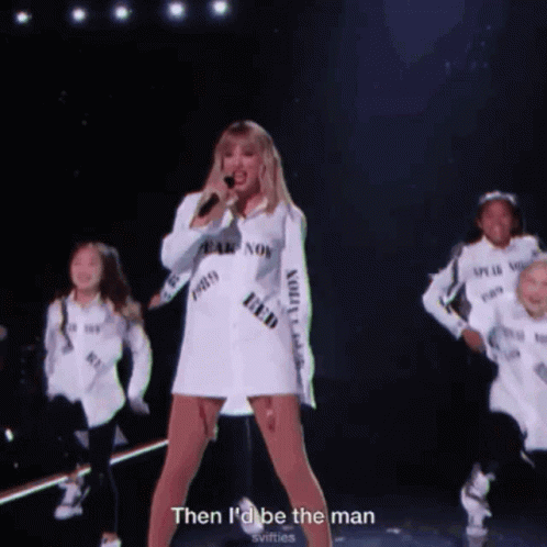 Taylor Swift Dancing With Kids GIF