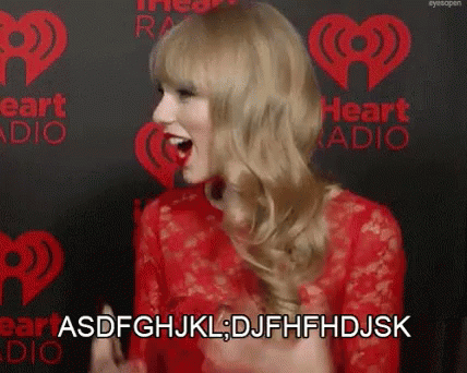 Taylor Swift Excites Feeling GIF