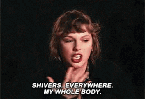 Taylor Swift Funny Face Saying Shiver Everywhere My Whole Body