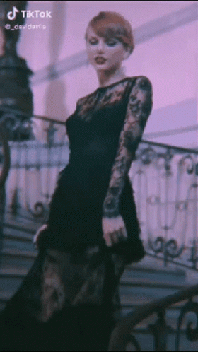 Taylor Swift In Blue Dress And Sunglasses In Field GIF
