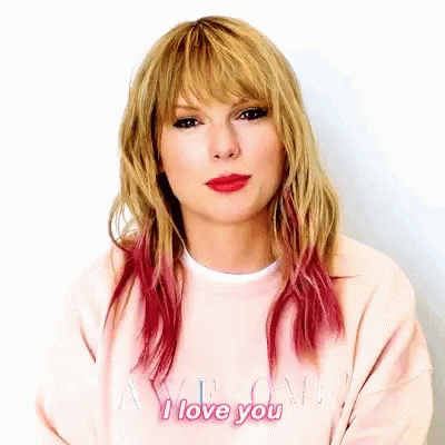 Taylor Swift Says I Love You Meme GIF