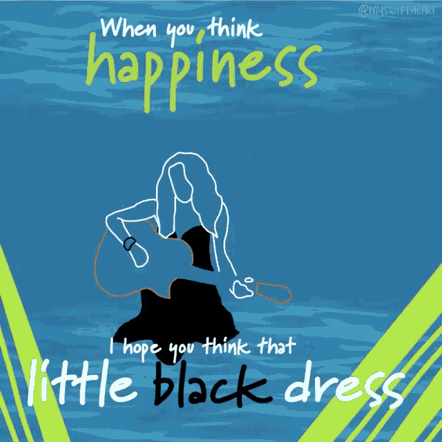 Taylor Swift Song Lyrics Black Dress GIF