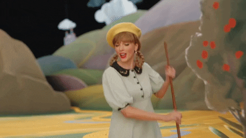 Taylor Swift Sweeping GIF