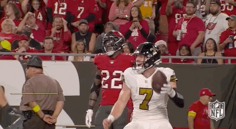 Taysom Hill Chest Bump With Adam Trautman GIF