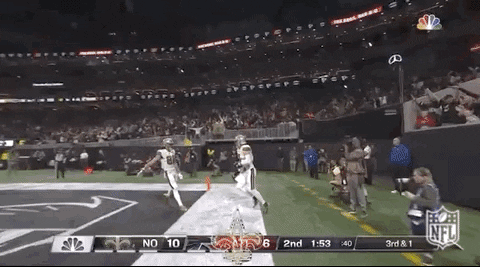 Taysom Hill Chest Bump With New Orleans Saints Teammates GIF