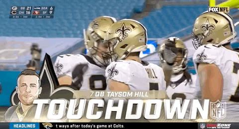 Taysom Hill Getting Touchdown Praises GIF