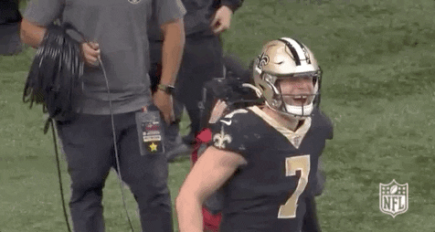 Taysom Hill Striking Muscle Pose GIF