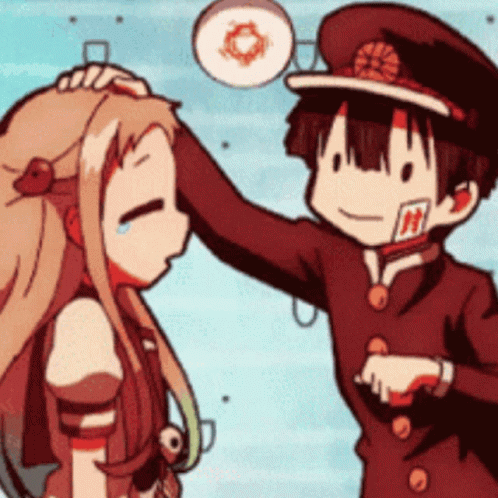 Tbhk Anime Hanako Patting Nene Yashiro GIF