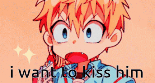 Tbhk Anime Kou Minamoto Kiss Meme GIF