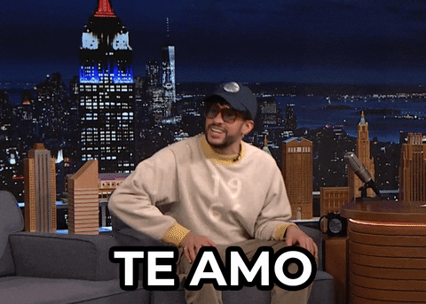 Te Amo Bad Bunny Rapper Fallon Tonight GIF