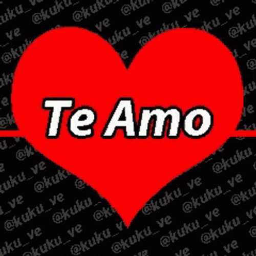 Te Amo Love Animated Heartbeat Line GIF 