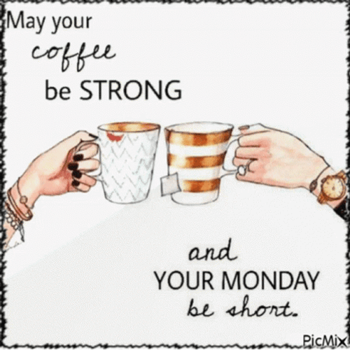 Tea Cheers In Good Morning Monday Funny  GIF