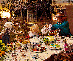 Tea Party Alice In Wonderland Live Action GIF