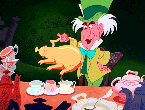 Tea Party Alice In Wonderland Mad Hatter GIF