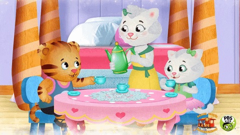 Tea Party Daniel Tigers Neighborhood GIF