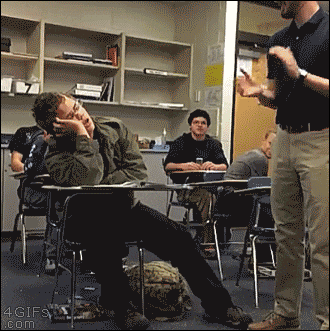 Teacher And Student Claps GIF
