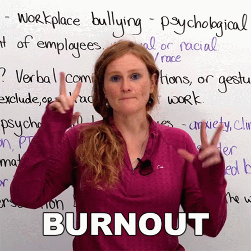Teacher Burnout Quotation Fingers GIF