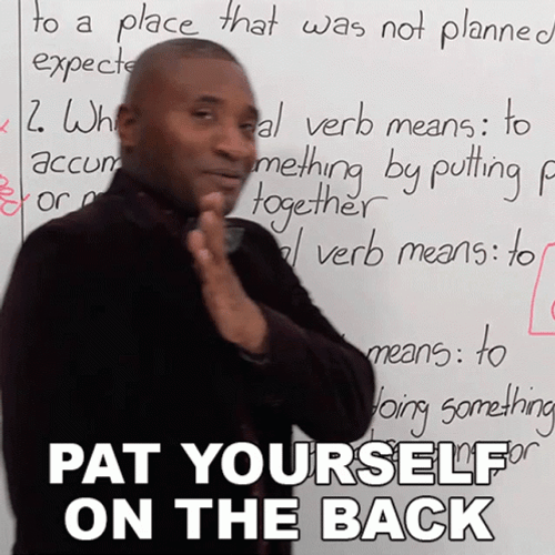 Teacher Pat Yourself On The Back GIF