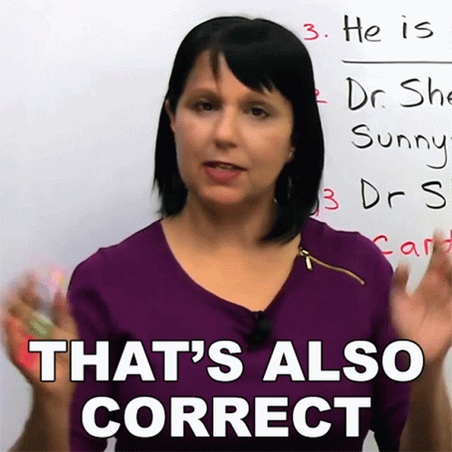 Teacher Rebecca That's Also Correct GIF