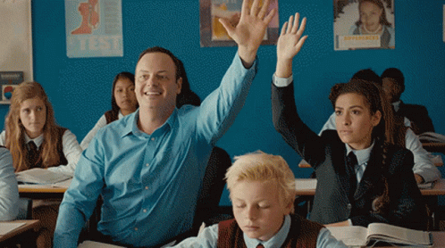 Teacher Student Raise Hand GIF