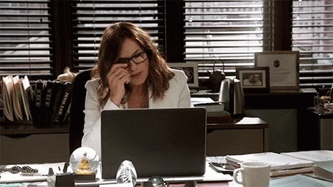 Teacher Tired Mariska Hargitay Removing Her Eyeglasses GIF