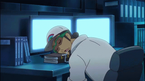 Teacher Tired Professor Kukui Sleeping GIF