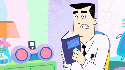 Teacher Tired Professor Utonium Sliding On Chair GIF