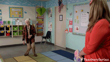 Teacher Tired Slowly Falling To The Floor GIF