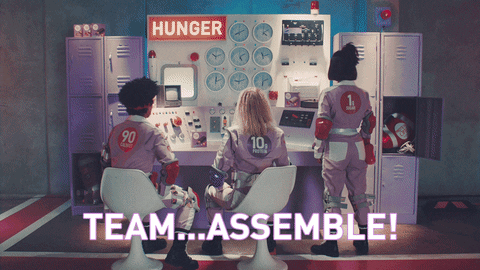 Team Assemble Ladies Suiting Up GIF