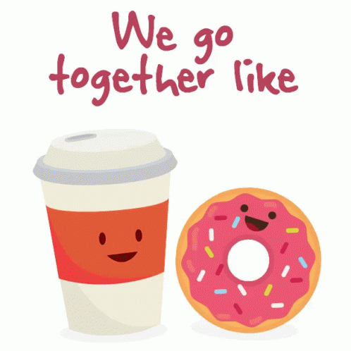 Team Awesome Goes Together Like Coffee And Donut GIF
