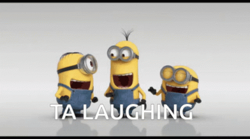 Team Awesome Minions Laughing GIF