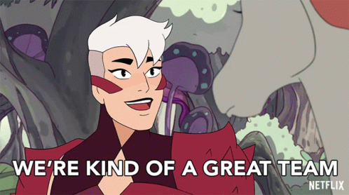 Team Awesome Scorpia Says We're Great Team GIF