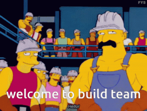 Team Building Homer Simpson Welcome Build Team GIF