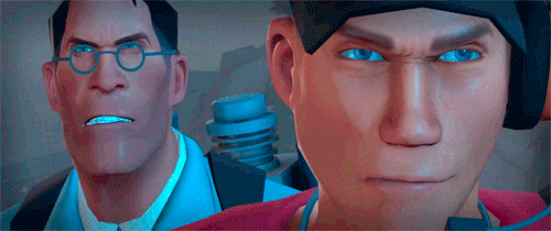Team Fortress 2 Serious Look GIF