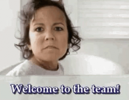 She Welcoming The New To The Team GIF
