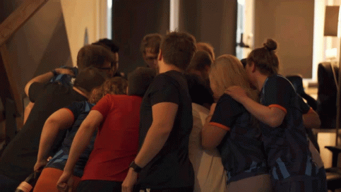 University Students Team Work Huddle GIF