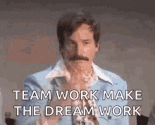 Team Work Rob Huebel GIF