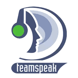 Teamspeak Logo Face with Headphones