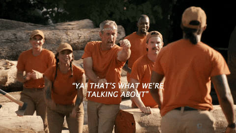 Teamwork Makes The Dream Work Team Orange GIF
