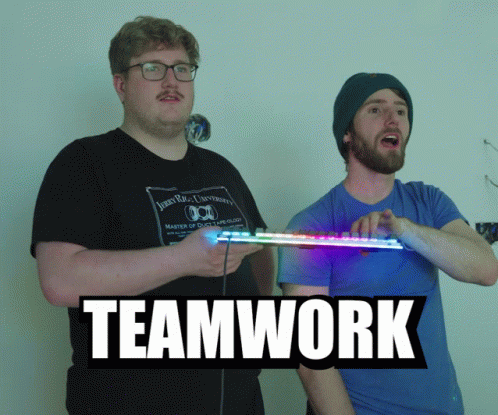 Teamwork Meme Holding Keyboard GIF
